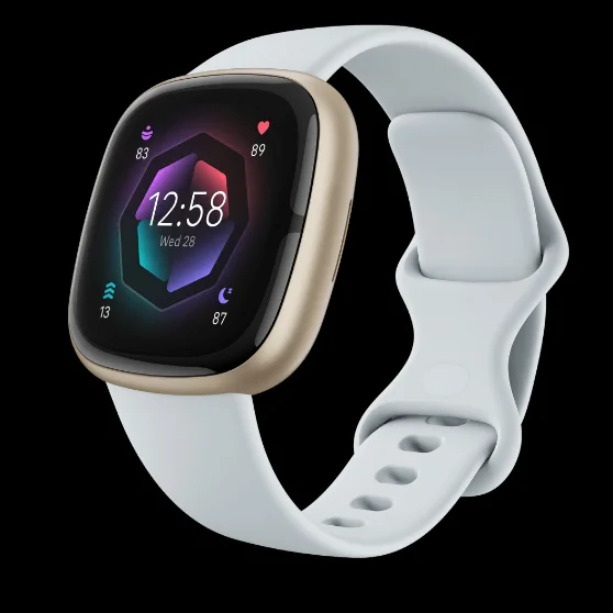 FITBIT Sense 2 Smart Watch - Blue Mist & Soft Gold thumbnail